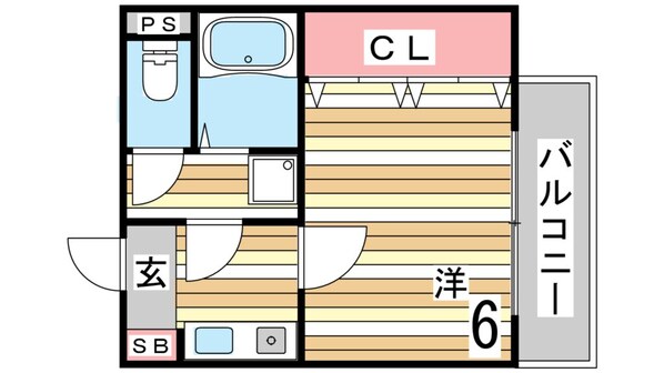 長田駅 徒歩5分 2階の物件間取画像